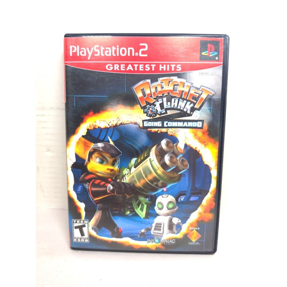 Ratchet & Clank: Going Commando (Sony PlayStation 2 PS2) w/ Manual